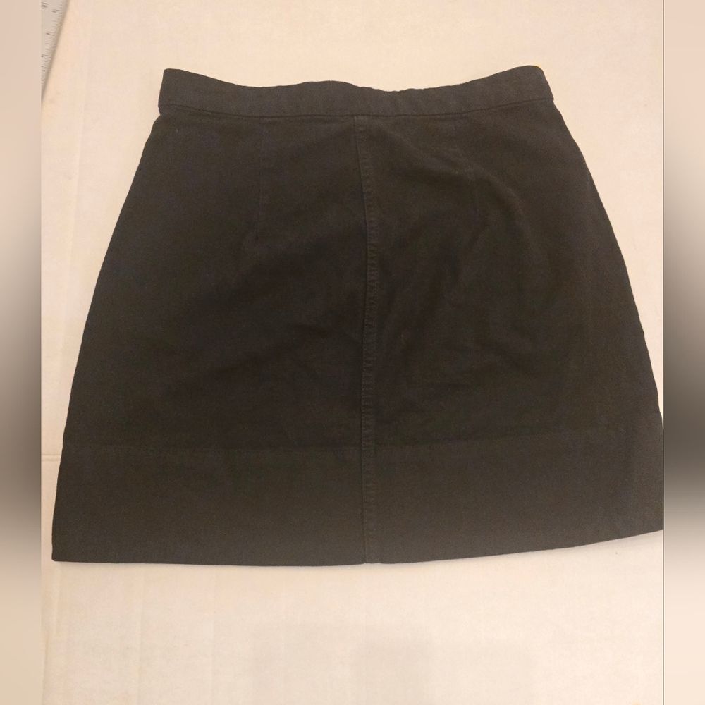 Everlane The Canvas Stamp Mini Skirt Size 6 In Black - Picture 4 of 16